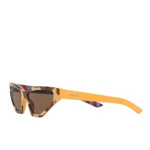 NWT Prada Butterfly 57mm Sunglasses Camo Beige